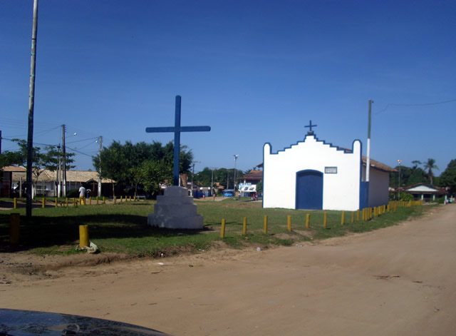 Iglesia camino a Praia do Espelho